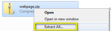 extract zip file