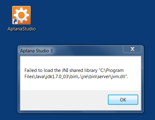 Failed to load the JNI shared library jvm.dll error